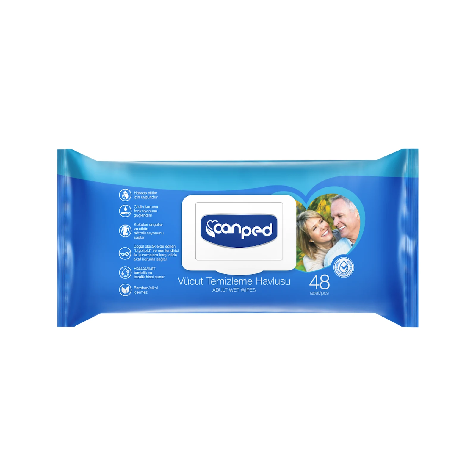 Canped Vücut Temizleme Mendili 48'li