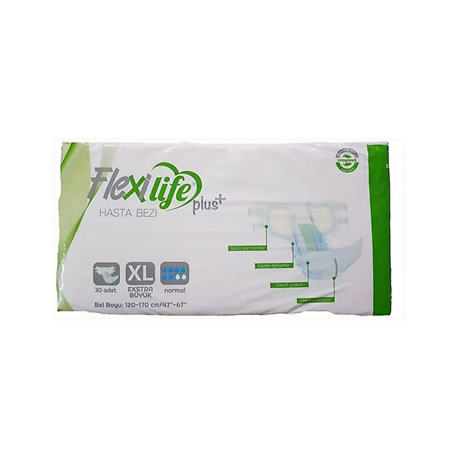 Flexlife Bel Bantlı Yetişkin Hasta Bezi 30'lu