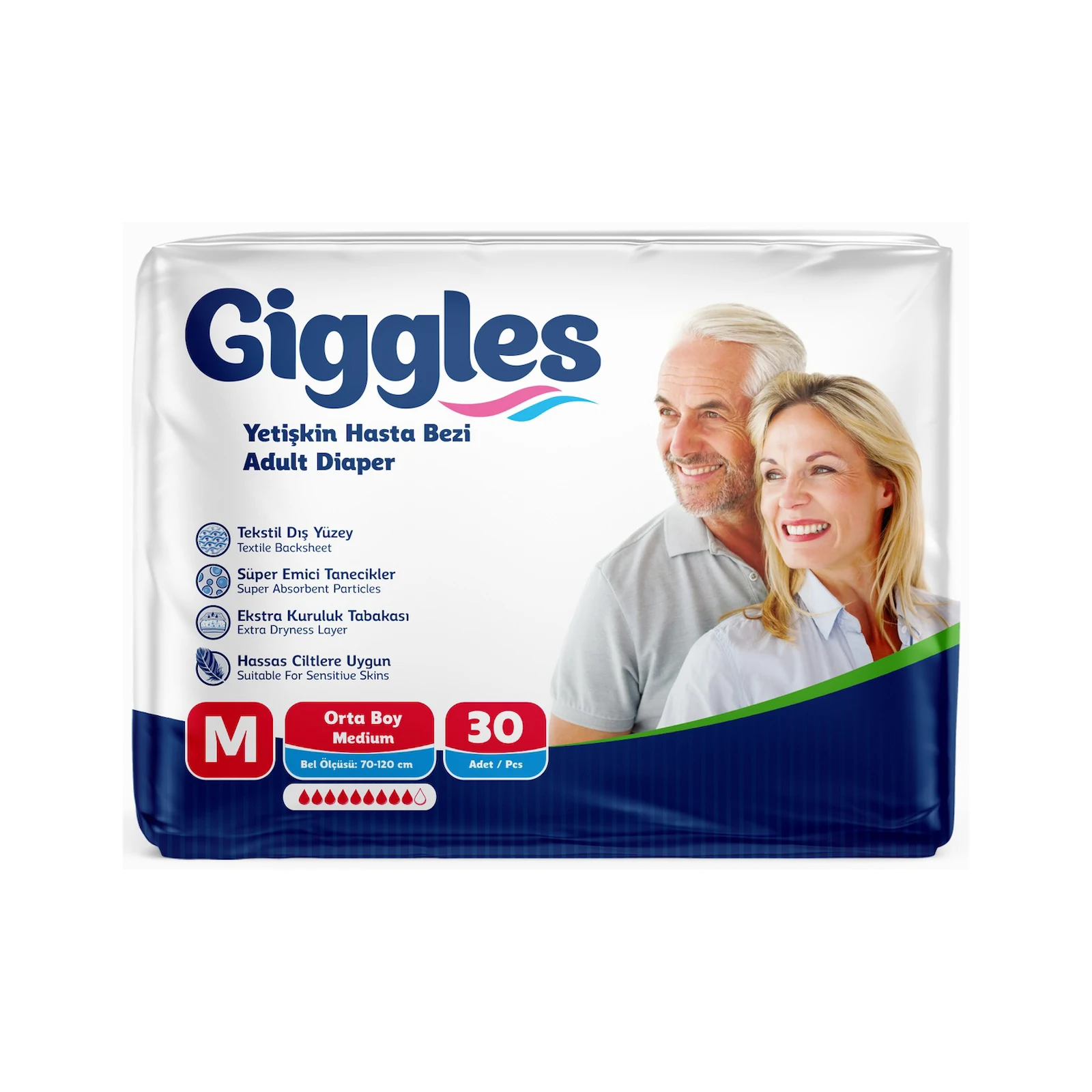 Giggles Bel Bantlı Yetişkin Hasta Bezi 30'lu