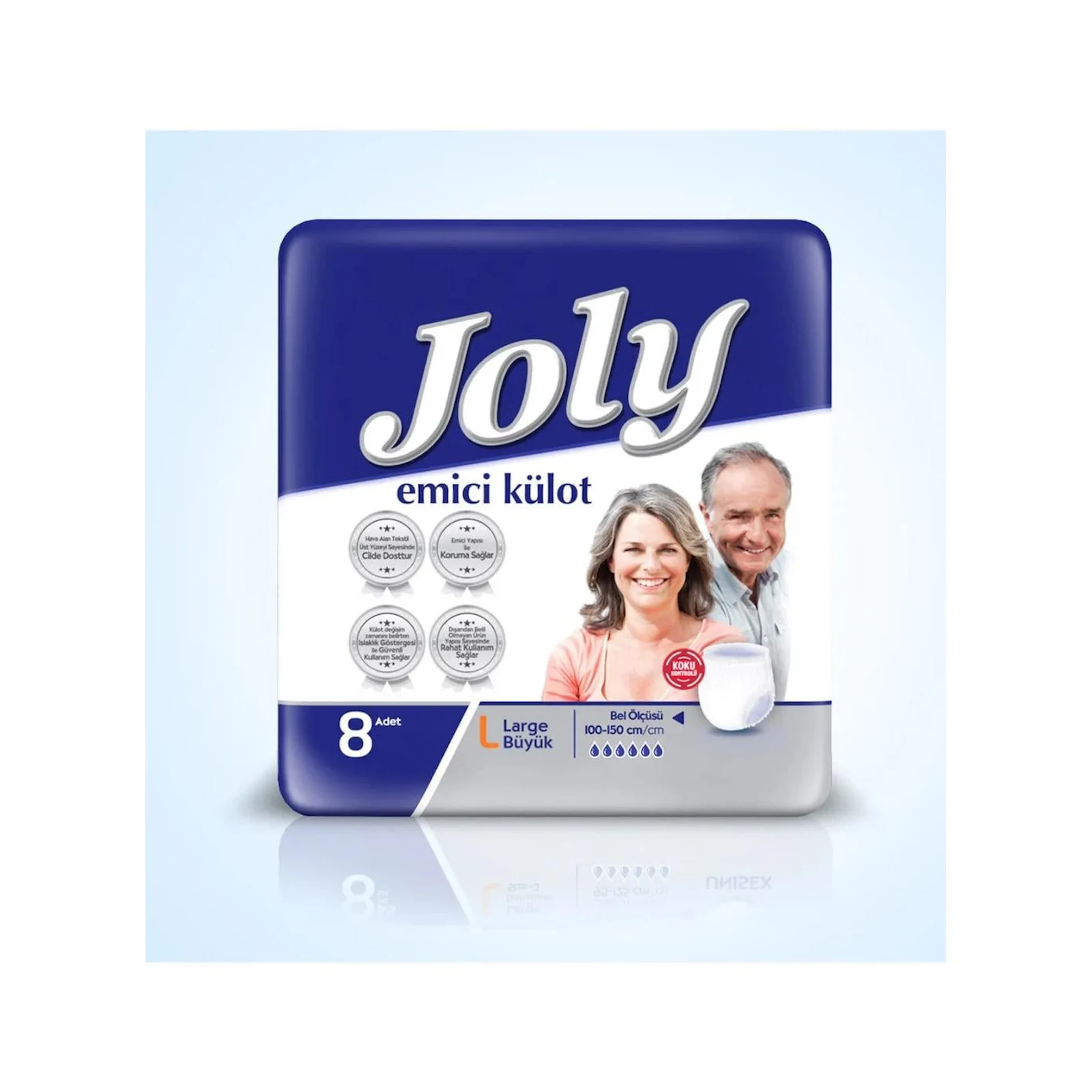Joly Yetişkin Emici Külot Large 8'li