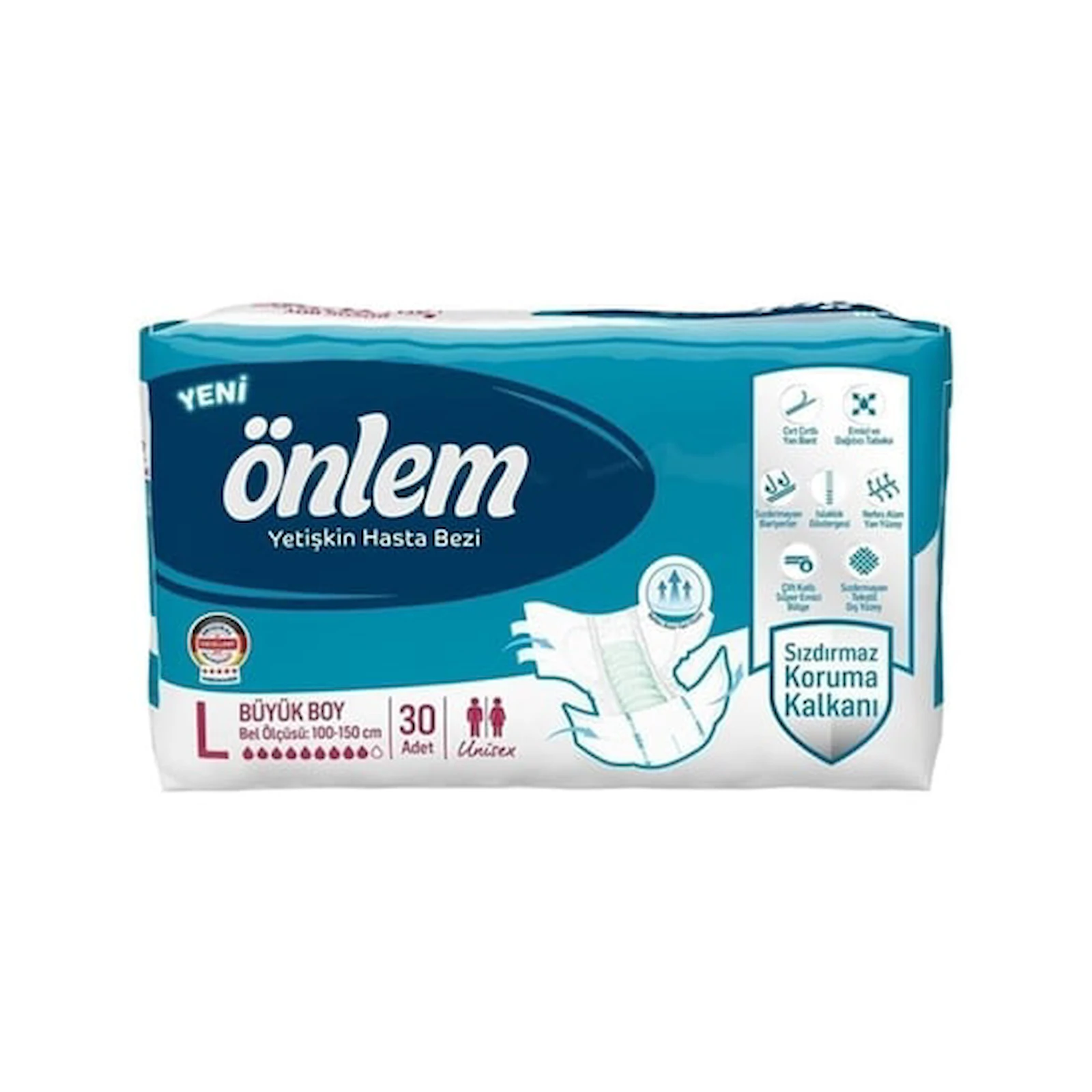 Önlem Bel Bantlı Yetişkin Hasta Bezi 30'lu